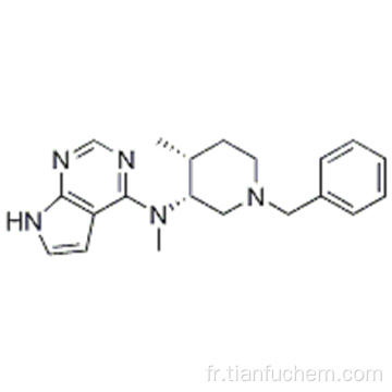 7H-Pyrrolo [2,3-d] pyriMidin-4-aMine, N-méthyl-N - [(3R, 4R) -4-méthyl-1- (phénylMéthyl) -3-pipéridinyl] - CAS 477600-73-0